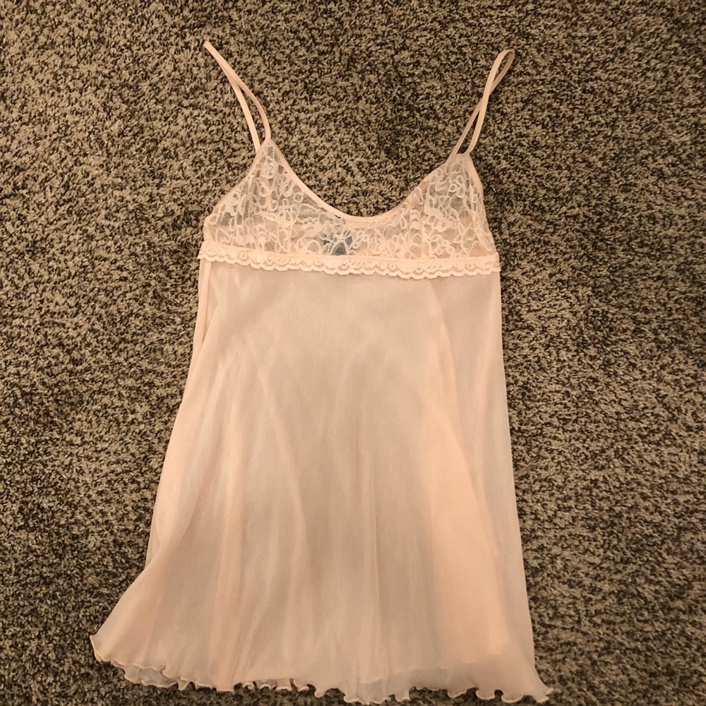Pink Lace Babydoll Nighty